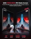 UPERFECT 16" 2K 120Hz Portable Gaming Monitor