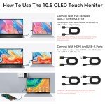 10.5" 2.5K OLED Portable Touchscreen Monitor
