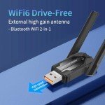 Dual-Band WiFi 6 and Bluetooth 5.4 Adapter