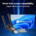 Dual-Band WiFi 6 and Bluetooth 5.4 Adapter