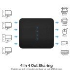 SABRENT USB 2.0 Switch for 4 Computers