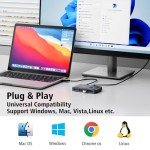 USB 3.0 Switch for 2 Computers with Hub