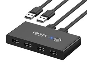 UGREEN USB Switch for 2 PCs and 4 Devices
