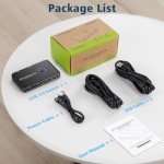 USB 3.0 Switch for 2 Computers with Hub