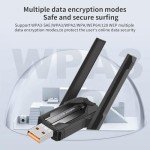 Dual-Band WiFi 6 and Bluetooth 5.4 Adapter