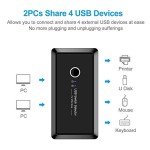 YINNCEEN USB 3.0 KVM Switch for 2 PCs