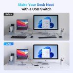 UGREEN USB Switch for 2 PCs and 4 Devices