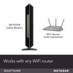 NETGEAR Nighthawk CM1200 Cable Modem - 2Gbps Speed