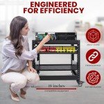 PYLE 10U Wall Mount Open Frame Server Rack
