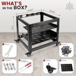 PYLE 10U Wall Mount Open Frame Server Rack