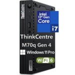 Lenovo ThinkCentre M70q Gen 4 MFF 1L Tiny PC Business Mini Desktop Computer, 64GB DDR5 RAM, 2TB PCIe SSD, 13th Gen Intel 16-Core i7-13700T, WiFi 6, RJ45, HDMI, DisplayPort, Windows 11 Pro, Befec-Toy