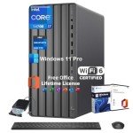 HP Envy Desktop PC Tower, Intel 20-Core i7-14700(Up to 5.4GHz), Office 2024 Lifetime, 64GB RAM, 1TB SSD, 2TB HDD, Windows 11 Pro, Intel UHD Graphics 770, External DVD Drive, Wi-Fi 6, HDMI