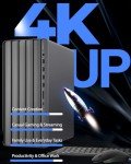 HP Envy TE01 Desktop Computer PC - Intel i7 14700(20-core, up to 5.4GHz) - Wi-Fi 6 - Intel UHD Graphics - Office Lifetime - Win11 Pro & External Optical Drive (64 GB RAM | 2 TB SSD | 2 TB HDD)