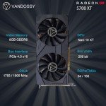 Radeon RX 5700 XT Graphics Card, 8GB GDDR6 256-Bit RDNA Architecture 1755/1905 MHz (Base/Boost Clock) DirectX 12 Metal Backplate HDMI DP PCIe4.0 AAA PC Gaming Video Card