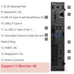 Dell OptiPlex 7020 MFF Mini PC 7000 Micro Form Factor Business Desktop Computer, Intel Hexa-Core i5-12500T (Beat i7-11700T), 32GB DDR5 RAM, 1TB PCIe SSD, WiFi6E, 2 DisplayPort + HDMI, Windows 11 Pro