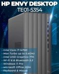 HP Envy TE01 Desktop Computer PC - Intel i7 14700(20-core, up to 5.4GHz) - Wi-Fi 6 - Intel UHD Graphics - Office Lifetime - Win11 Pro & External Optical Drive (64 GB RAM | 2 TB SSD | 2 TB HDD)