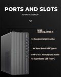 HP Envy TE01 Desktop Computer PC - Intel i7 14700(20-core, up to 5.4GHz) - Wi-Fi 6 - Intel UHD Graphics - Office Lifetime - Win11 Pro & External Optical Drive (64 GB RAM | 2 TB SSD | 2 TB HDD)