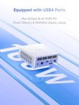 MINISFORUM UM870 Slim Mini PC AMD Ryzen 7 8745H(8C/16T), Mini Desktop Computer 32GB DDR5 RAM 1TB SSD, USB4/HDMI/DP 8K@60Hz Output, 2.5G LAN Port, 4xUSB Ports, WiFi 6E, BT5.3, AMD Radeon 780M Graphics