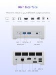 MINISFORUM UM870 Slim Mini PC AMD Ryzen 7 8745H(8C/16T), Mini Desktop Computer 32GB DDR5 RAM 1TB SSD, USB4/HDMI/DP 8K@60Hz Output, 2.5G LAN Port, 4xUSB Ports, WiFi 6E, BT5.3, AMD Radeon 780M Graphics