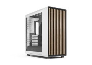 Fractal Design North XL RC Chalk White TG Clear - Reverse Connection Motherboard Compatible - Three 140mm Aspect PWM Fans Included- Type C USB - ATX Airflow Full Tower PC Gaming case