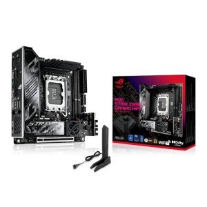 ASUS ROG STRIX Z890-I GAMING WIFI Intel® Z890 LGA 1851 Mini-iTX motherboard, Intel® Core™ Ultra Series 2 Ready, Advanced AI PC-ready, 10+2+1+1 stages, DDR5, WiFi 7, 2x M.2, Thunderbolt™ 4, USB Type-C®