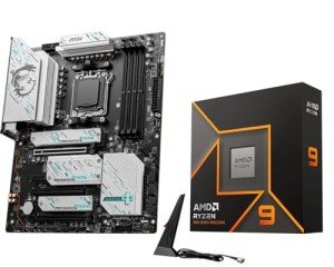 Micro Center AMD Ryzen 9 9900X CPU Processor with MSI X670E Gaming Plus Motherboard