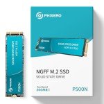 PHIXERO High-Performance M.2 NGFF SSD 500MB/S 512GB– Compact, Fast, and Powerful Storage Solution for Laptops and Desktops