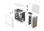 Fractal Design North XL RC Chalk White TG Clear - Reverse Connection Motherboard Compatible - Three 140mm Aspect PWM Fans Included- Type C USB - ATX Airflow Full Tower PC Gaming case