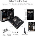 MICRO CENTER AMD Ryzen 7 7700X Desktop CPU Processorwith ASUS TUF Gaming B650-PLUS WiFi DDR5 PCIe 5.0 ATX Gaming Motherboard