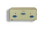 Kentek DB9 Male 2 Way Manual Data Switch Box RS-232 D-Sub 9 Pin I/O AB Port for PC MAC to Peripherals Devices Printer