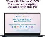 Lenovo IdeaPad 15.6 inch Laptop, 20GB RAM, 384GB Storage (256GB PCIe SSD + 128GB eMMC), Intel Celeron Dual Core Processor, Wi-Fi 6, w/WOWPC Recovery USB, Windows 11 with 1 Year Office 365