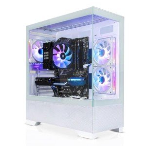 SYSTEMTREFF Gaming PC weiß AMD Ryzen 5 7500F 6x5GHz | Nvidia RTX 4070 12GB DX12 | 1TB M.2 NVMe | 32GB DDR5 RAM | WLAN Desktop Computer Rechner für Gamer, Zocker & Streamer