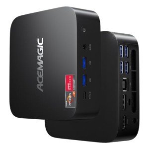 ACEMAGICIAN K1 Mini PC AMD Ryzen 7 5700U Mini PC 32GB DDR4 512GB SSD Mini Computers (8C/16T, up to 4.3Ghz),4K Triple Display Mini Desktop WiFi6/Bluetooth, Compact Silent PC for Gaming, Office, Design