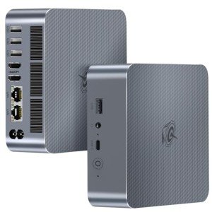 Beelink EQi12 Mini PC, Intel Core i5 12450H(8C/12T, Up to 4.4GHz), 24GB LPDDR5 5200MHz 500GB PCle4.0 SSD, Mini Computer Dual HDMI Display 4K, Dual Gigabit LAN, WiFi6/BT5.2/Micro PC