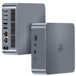 Beelink EQi12 Mini PC, Intel Core i5 12450H(8C/12T, Up to 4.4GHz), 24GB LPDDR5 5200MHz 500GB PCle4.0 SSD, Mini Computer Dual HDMI Display 4K, Dual Gigabit LAN, WiFi6/BT5.2/Micro PC