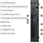 Dell OptiPlex 7020 Micro, Intel i7, 32GB RAM