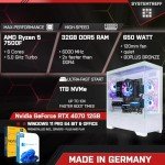 SYSTEMTREFF Gaming PC: AMD Ryzen 5, RTX 4070