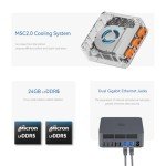 Beelink EQi12 Mini PC, Intel Core i5 12450H(8C/12T, Up to 4.4GHz), 24GB LPDDR5 5200MHz 500GB PCle4.0 SSD, Mini Computer Dual HDMI Display 4K, Dual Gigabit LAN, WiFi6/BT5.2/Micro PC