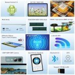 11 inch Tablet Android 14 2000*1200 2K Display Tablets PC, T616 Octa-Core 2.0GHz, 18GB RAM 128GB ROM 1TB Expandable, 5+5+13MP AI Camera, 9000mAh, 5G WiFi, with Keyboard, Case, 4 Speakers - Green
