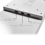 VSDISPLAY 14.5 Inch White LCD Monitor 2560x720 2K Resolution USB-C Stretched Bar Display for Computer PC Case GPU CPU Secondary Screen