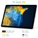 11 inch Tablet Android 14 2000*1200 2K Display Tablets PC, T616 Octa-Core 2.0GHz, 18GB RAM 128GB ROM 1TB Expandable, 5+5+13MP AI Camera, 9000mAh, 5G WiFi, with Keyboard, Case, 4 Speakers - Green