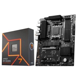 Micro Center AMD Ryzen 7 7700X Unlocked Desktop Processor with MSI PRO B650-S WiFi ProSeries ATX Motherboard (AM5, DDR5, PCIe 4.0, M.2 Slots, Wi-Fi 6E, Bluetooth 5.3)
