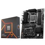 Micro Center AMD Ryzen 7 7700X Unlocked Desktop Processor with MSI PRO B650-S WiFi ProSeries ATX Motherboard (AM5, DDR5, PCIe 4.0, M.2 Slots, Wi-Fi 6E, Bluetooth 5.3)