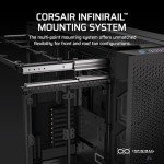 Corsair 9000D RGB Airflow Super Full-Tower PC Case – Fits up to 18x 120mm, 7X 140mm, or 4X 200mm Fans – InfiniRail™ Fan Mounting – iCUE Link System Hub Included – No Fans Included – Black
