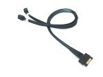 MCIO x8 74 Pin (NVMe) to 2 X Mini SAS SFF-8643 Cable - 50 CM, High-Speed Data Transfer Cable for NVMe Storage Solutions