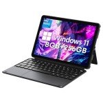 CHUWI 2025 Hi10 X1 Windows 11 Tablet 10.1'', Intel N150(Up to 3.6GHz), 8GB LPDDR5 256GB SSD, Windows Tablet PC, 8MP+5MP Cameras, WiFi 6, BT 5.2, HDMI, USB 3.2, Type C, Full HD, with Case