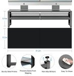 Dual Monitor Stand Riser for Desk Organization