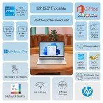 HP 15.6" Touchscreen Pavilion Laptop Computer, 32GB RAM, 1.5TB Storage (1TB SSD + 500GB Ext), 10-Core Intel i5 Processor, Wi-Fi 6E, Windows 11 Pro with Lifetime Microsoft Office, MarxsolAccessory