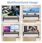 Dual Monitor Stand Riser for Desk Organization