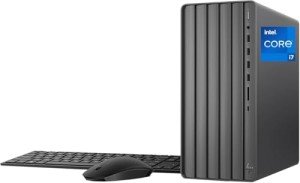 HP Envy Intel i7 Tower Desktop, Intel i7-14700, Intel UHD Graphics, HDMI, SD Card Reader, Wi-Fi 6, Windows 11 Home, Black (16GB RAM |1TB SSD)